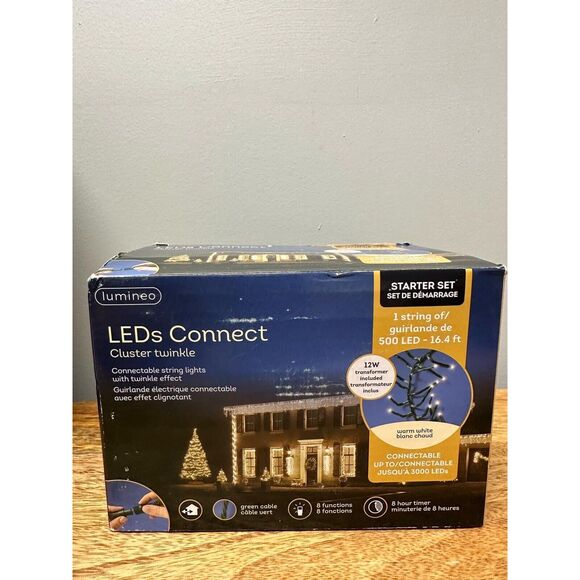 Lumineo LED Compact cluster twinkle Lights multi, 500 Lights - Picture 1 of 3